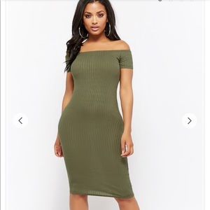 Olive green Bodycon Dress